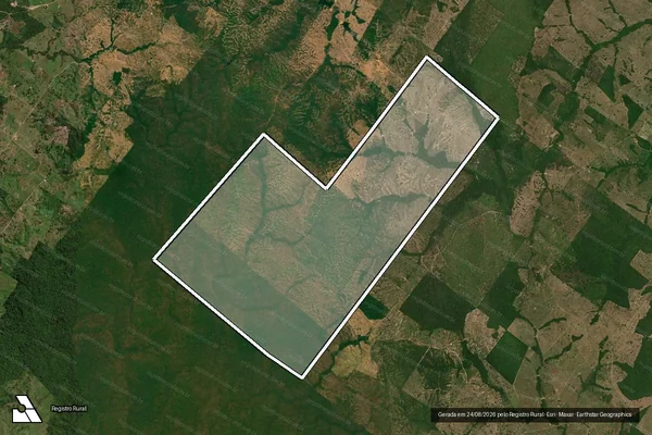 Imagem de satélite de Fazenda Canadá I em Santa Fé do Araguaia - TO