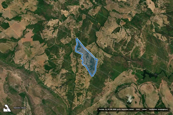 Imagem de satélite de FAZENDA SERRA VERDE - FAZENDA SERRA VERDE em Piranhas - GO