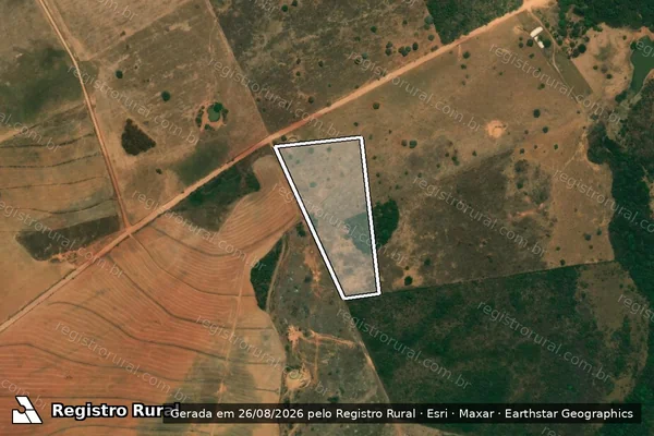 Imagem de satélite de FAZENDA NOVA CALDEIRA - LOTE 01 em Nova Xavantina - MT