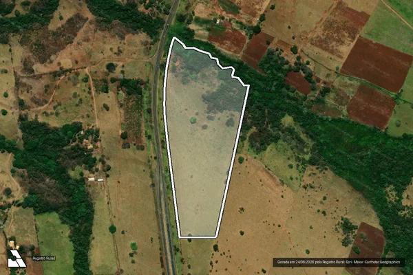 Imagem de satélite de ESTÂNCIA BELARMINO - ÁREA REMANESCENTE - PARCELA 01 em Jaraguari - MS