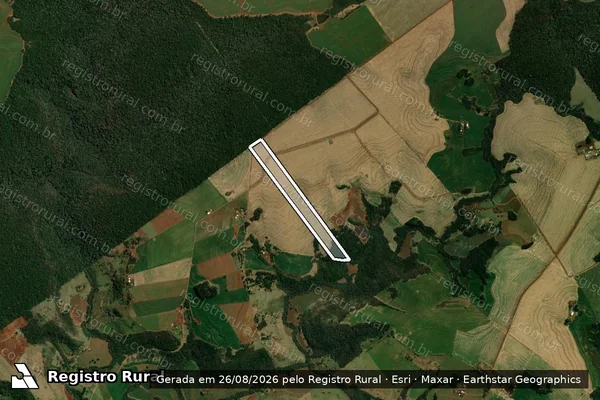 Imagem de satélite de COLONIA CANTU ? LOTE 30-D-1 - Parte 1 em Roncador - PR