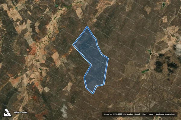 Imagem de satélite de SITIO POLDRINHA ? LOTE 3712 - Parte 1 em Acopiara - CE