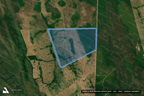 Imagem de satélite de FAZENDA SERRA QUEBRADA - MATRICULA 1465 em Pontes e Lacerda - MT