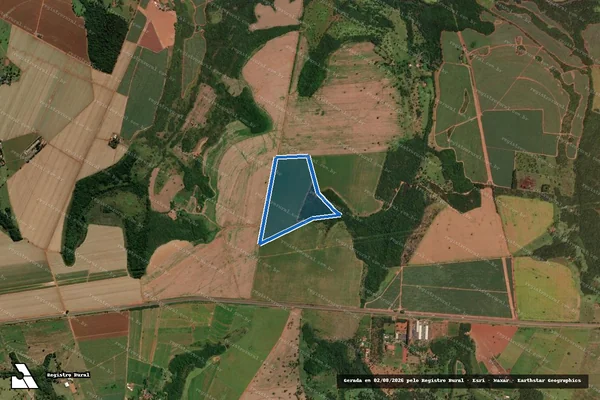 Imagem de satélite de FAZENDA ARUANA- GLEBA 1 - Matrícula 25.785 em Uberaba - MG