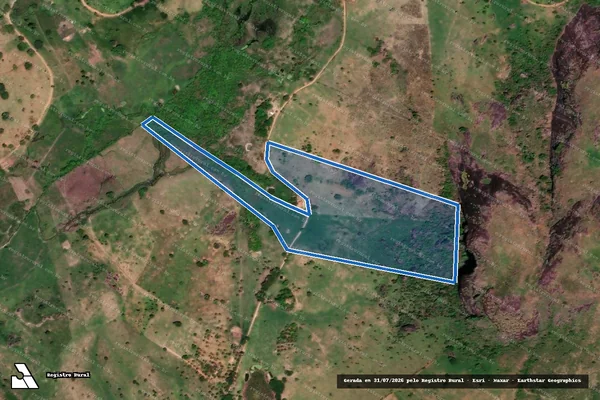 Imagem de satélite de FAZENDA SAO GERALDO LOTE 44 - Parcela 2 em Itanhém - BA