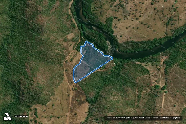 Imagem de satélite de PARTES DOS LOTES 25 E 26 DO LOTEAMENTO DEN COMO BARRA DO RIO PRETO - SÍTIO NO LOCAL RANCHINHO em Colinas do Sul - GO