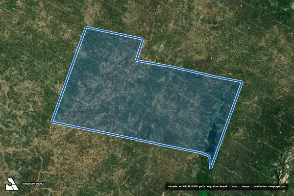 Imagem de satélite de SITIO ATRAS DA SERRA - GLEBA 03 em Potiretama - CE