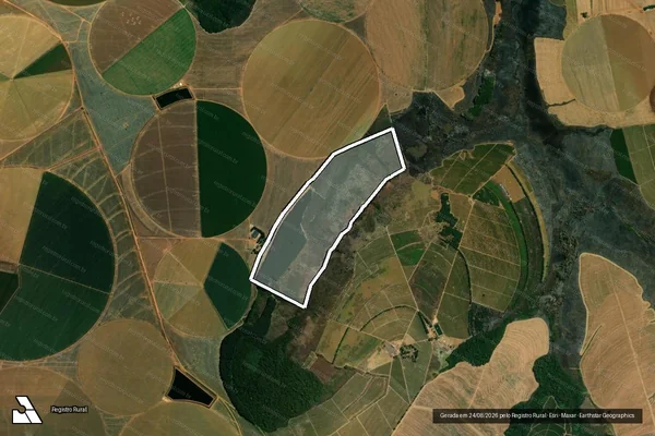 Imagem de satélite de Fazenda Chapadão dos Borges - Parte 1 em Coromandel - MG