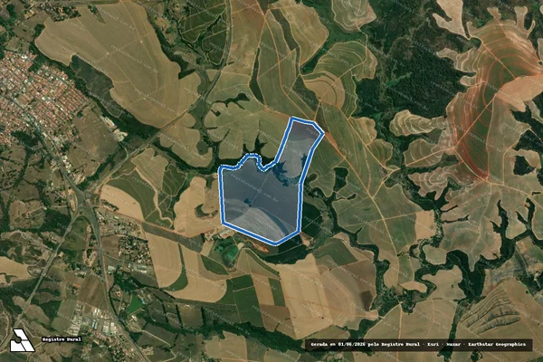 Imagem de satélite de Sítio Campinho - GLEBA B em Charqueada - SP