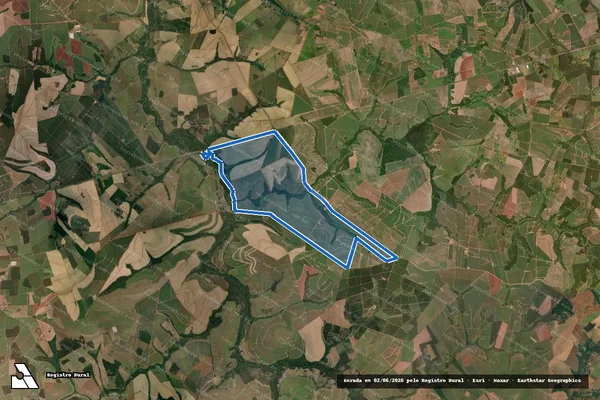 Imagem de satélite de FAZENDA CRUZ ALTA - Matrícula n° 31.667 - Gleba 04 em Olímpia - SP