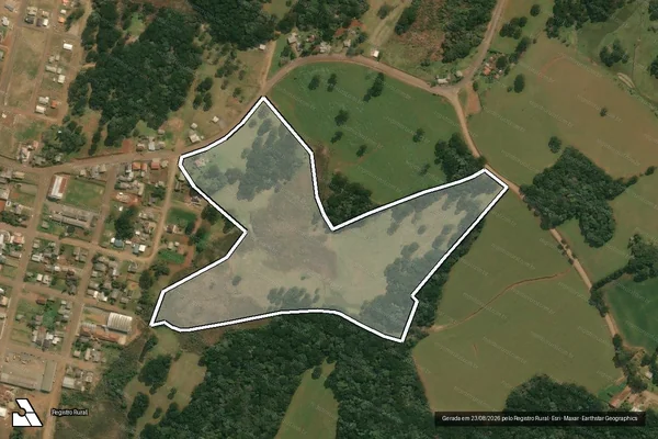 Imagem de satélite de Fazenda do Pinhal - Área total em Pinhal da Serra - RS