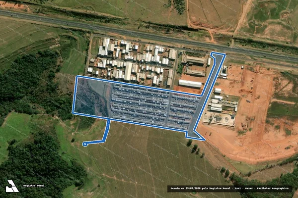 Imagem de satélite de Fazenda Guaiuvira - Parcela 3 ? Origem Matrícula 16.273 - Fazenda Guaiuvira ? Parcela 3 -Origem Matricula 16.273 em Pompéia - SP