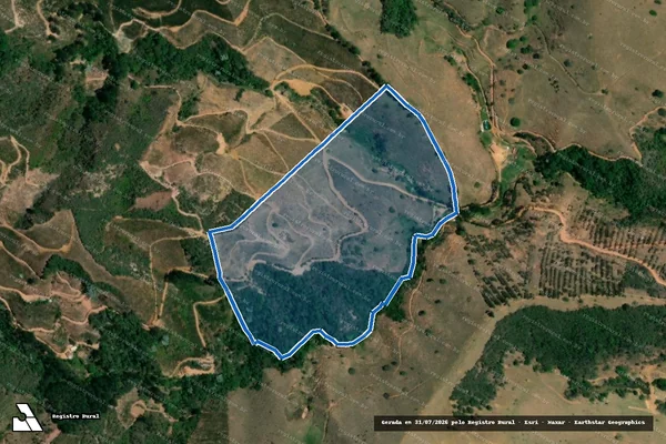 Imagem de satélite de CÓRREGO SÃO VICENTE - Parte 1 em Caratinga - MG