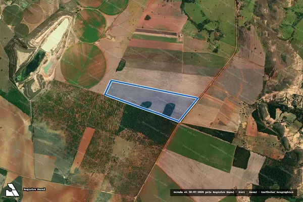 Imagem de satélite de Fazenda Almas - Parte 6 em Lagamar - MG