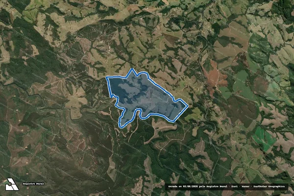 Imagem de satélite de FAZENDA SANTO ANTONIO DAS COLINAS - Gleba A em Ibaiti - PR