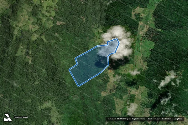 Imagem de satélite de FAZENDA GRUTA DE MEL II - Parcela 1 em Ibicaraí - BA