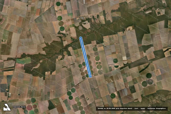 Imagem de satélite de Fazenda São Francisco - Parte 1 em Correntina - BA
