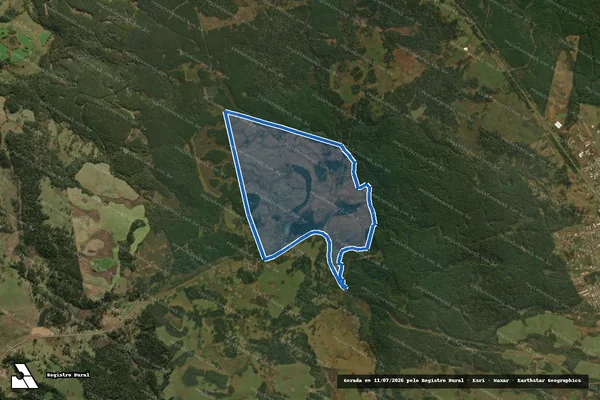 Imagem de satélite de Fazenda Monte Alegre - Fazenda Monte Alegre em São Cristóvão do Sul - SC