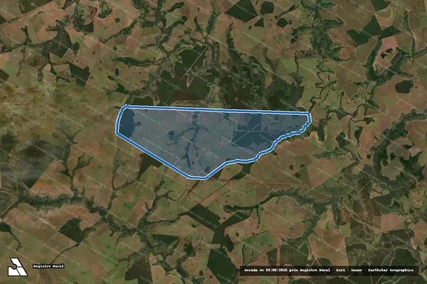 Imagem de satélite de FAZENDA CAMAPUA  - Parte 1 em Inocência - MS