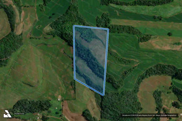 Imagem de satélite de Propriedade Claudir Brunetto - Parcela 1 em São João da Urtiga - RS
