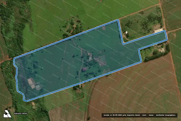 Imagem de satélite de Sítio São Francisco - Parte 1 em Caarapó - MS