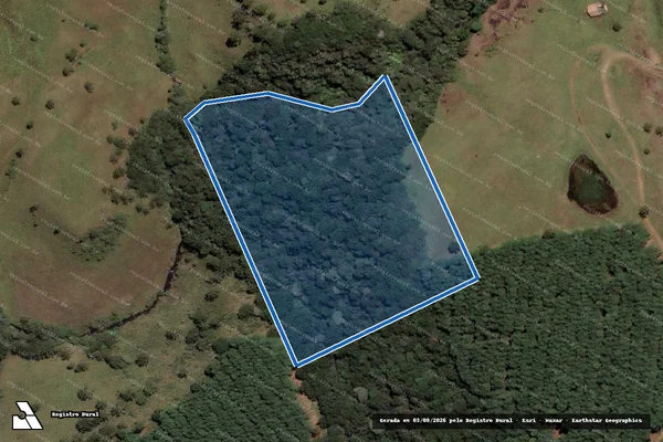 Imagem de satélite de Fazenda Santa Cruz - Gleba II em Painel - SC