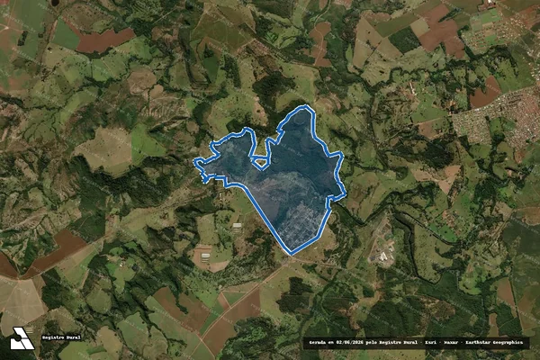 Imagem de satélite de Fazenda flores L.D. Capivara e Palmito em Mineiros - GO