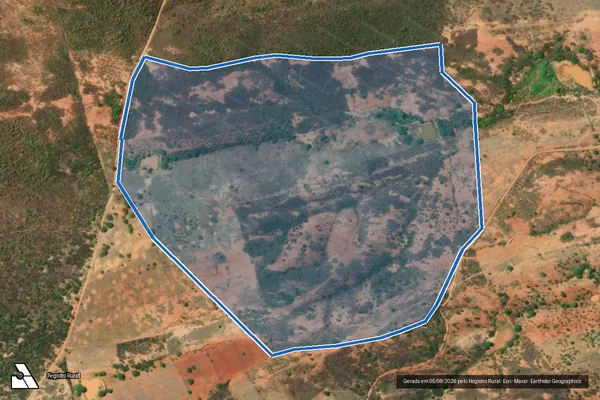 Imagem de satélite de ÁGUA DO SALGADO - SESMARIA TIGRE - Parte 1 em Acauã - PI