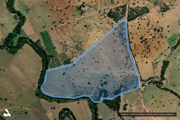 Imagem de satélite de LOTE 39 PA SANTA CLARA FURADINHO  - LOTE 39 PA SANTA CLARA FURADINHO em Unaí - MG