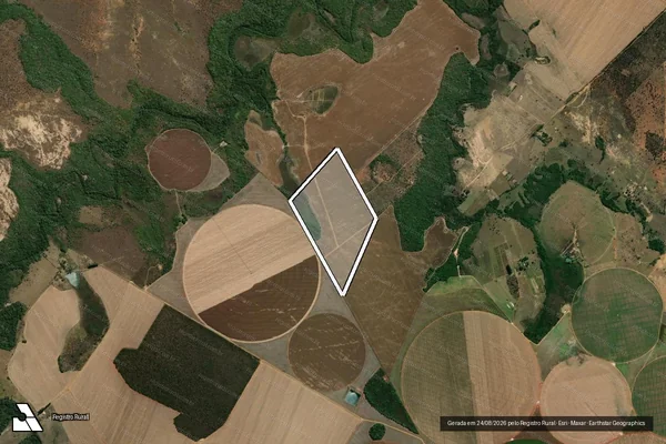 Imagem de satélite de FAZENDA TROMBAS - Parte 1 em Cabeceira Grande - MG