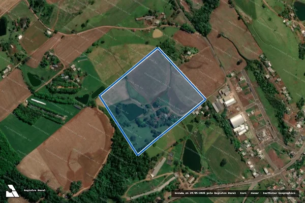 Imagem de satélite de Lote Rural nº 35-bloco "A" Fazenda Burro Branco - PARCELA 02 em Águas Frias - SC
