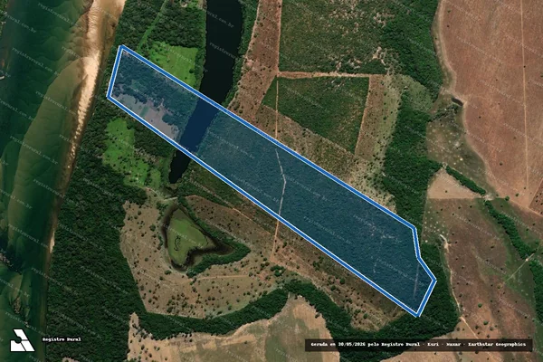 Imagem de satélite de LOTE 6 E - FAZENDA PENHA (PARTE) FOLHA 01 - Parte 1 em Peixe - TO