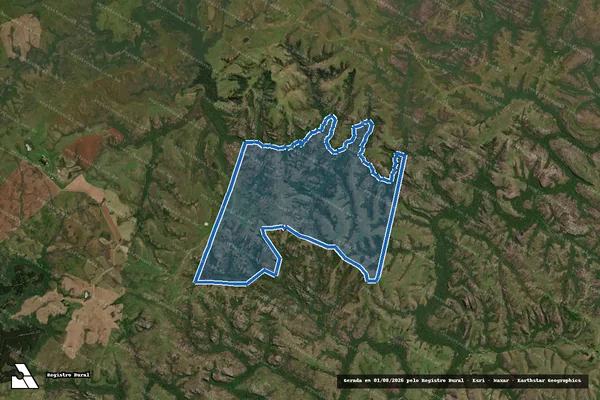 Imagem de satélite de Fazenda São Francisco  - Fazenda São Francisco em Bagé - RS