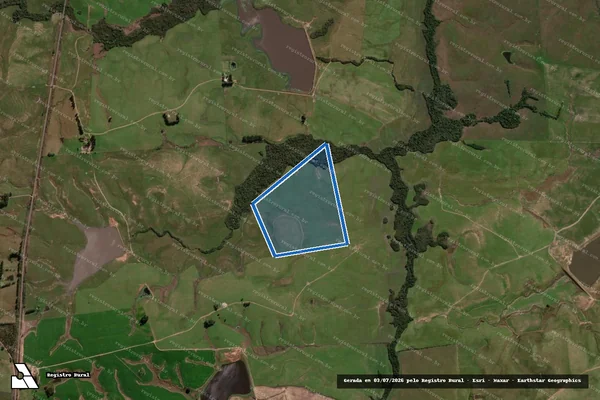 Imagem de satélite de AGROPECUÁRIA PORTAL BRANCO - Parte 1 em São Vicente do Sul - RS