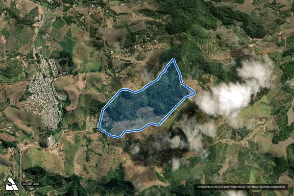 Imagem de satélite de Fazenda Real - Fazenda Real em Santa Rita de Minas - MG