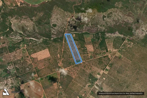 Imagem de satélite de LOTE ? 33 ? P.A. RIACHO CLARO - LOTE ? 33 ? P.A. RIACHO CLARO em Arinos - MG