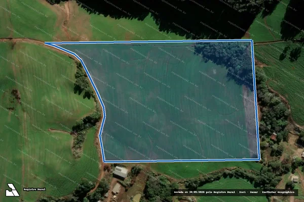 Imagem de satélite de Metade do Lote Rural nº 137  - PARCELA 02 em Barão de Cotegipe - RS
