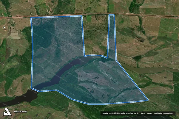 Imagem de satélite de FAZENDA ISMARA - SETOR B - Área Remanescente em Bom Jesus do Tocantins - PA