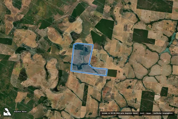 Imagem de satélite de Fazenda São Francisco - Parte 1 em Nova Crixás - GO