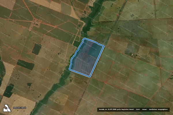 Imagem de satélite de Fazenda Boa Esperança - Fazenda Boa Esperança em Dracena - SP