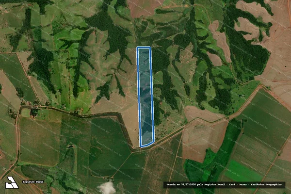 Imagem de satélite de Lote 03 da Gleba 03 Pirajuí - Parte 1 em Sete Quedas - MS