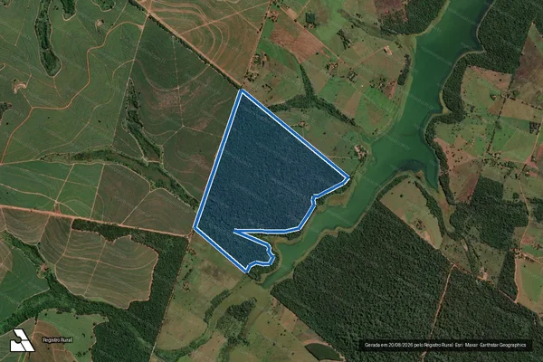 Imagem de satélite de Projeto de Assentamento Esmeralda - RESERVA FLORESTAL 3 em Pereira Barreto - SP