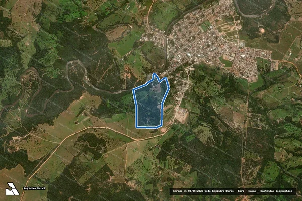Imagem de satélite de Sítio Terra Roxa - Parte 1 em Itiquira - MT