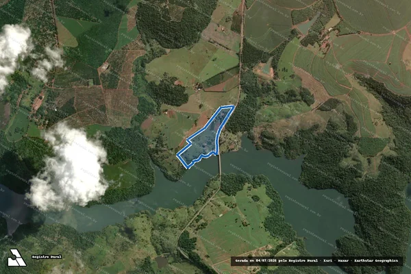 Imagem de satélite de Sitio São Pedro - Sitio São Pedro-Parte1 em Bernardino de Campos - SP