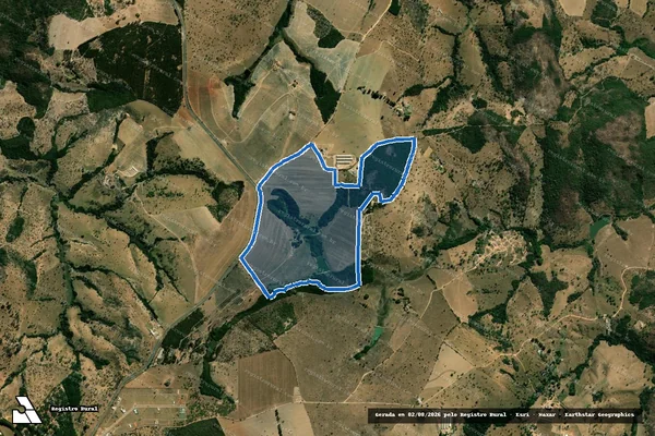 Imagem de satélite de Fazenda Campo Alegre - Parcela 1 em Santo Antônio do Monte - MG
