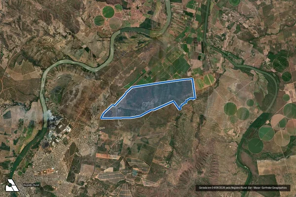 Imagem de satélite de FAZENDA COCAL - Parte 1 em Pirapora - MG