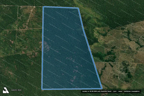 Imagem de satélite de Gleba Escol Norte / Matricula 1532 em Colniza - MT