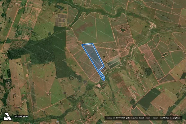 Imagem de satélite de Fazenda Santa Helena - Área Remanescente em Fernandópolis - SP
