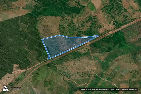 Imagem de satélite de Fazenda Santa Cruz - Parte 1 em Bom Jesus do Tocantins - PA