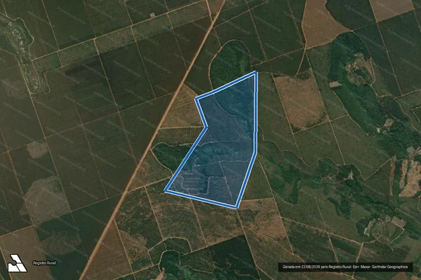Imagem de satélite de Fazenda Embaúbas - Perímetro 1 em Itamarandiba - MG
